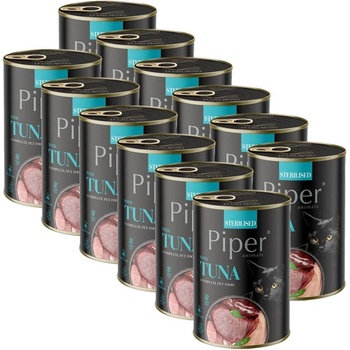 Dolina Noteci Консерва Piper Cat Sterilised с риба тон 12 x 400 г