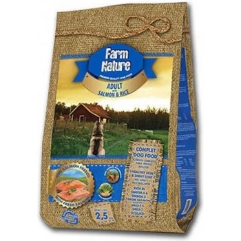 Farm Nature Adult Salmon and rice - храна за израстнали кучета, сьомга с ориз 2, 5 кг ASM89FI2B