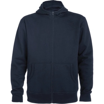 Montblanc unisex celorozopínacia mikina s kapucňou modrá námornícka