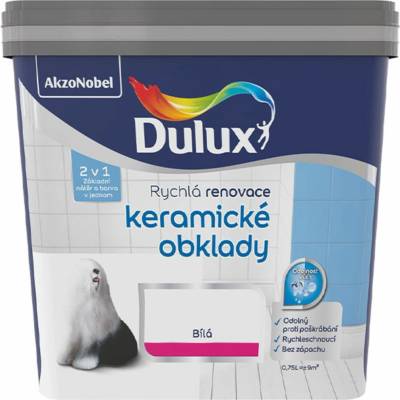 Dulux Renovace keramické obklady 0,75 l bílá