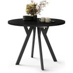 Mazzoni Разтегателна трапезна маса artur, черна (mz0115)