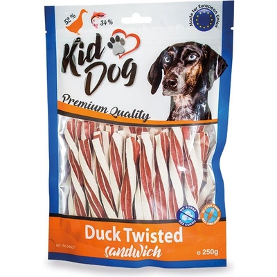 Trixie KidDog kačací sendvič s treskou krútený 250 g