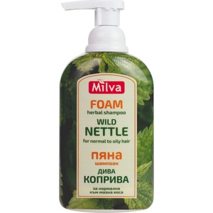 Milva Пяна-шампоан за коса, коприва, 300 ml - baby