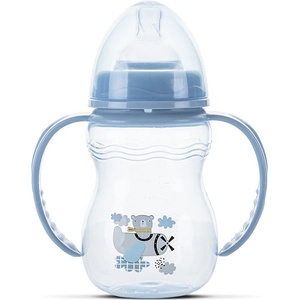 Lorelli Бебешко шише с дръжки Lorelli My Friend - 250 ml, Airy Blue (10200320007) - baby