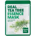 Farmstay Real Tea Tree Essence Mask - Успокояваща лист-маска с екстракт от чаено дърво 1бр/23мл