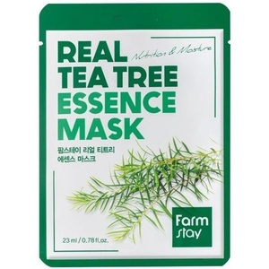 Farmstay Real Tea Tree Essence Mask - Успокояваща лист-маска с екстракт от чаено дърво 1бр/23мл