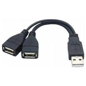 PremiumCord Charging cable USB 2.0, 15cm, black
