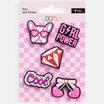 Goomby Значки за силиконов несесер и бележник Girl Power 5 броя