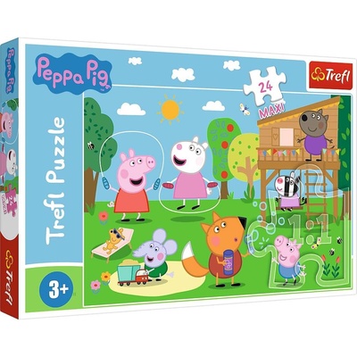Trefl Maxi Prasiatko Peppa sa hrá na poli 24 dielov