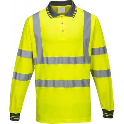 Portwest HI-VIS S271 Funkčná reflexná polokošeľa dl. rukáv HV žltá XXL