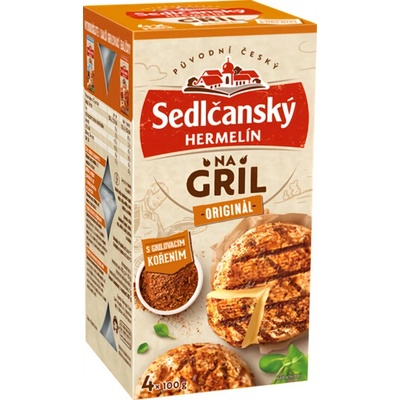 Sedlčanský Hermelín na gril originál s grilovacím kořením 407g