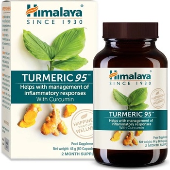 Himalaya Himalaya Turmeric 95, екстракт от куркумин, 60 веган капсули