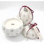 HARAHU Свещ Christmas Bauble Enchanted - Бяла / Сребриста / Зимна магия KP41390