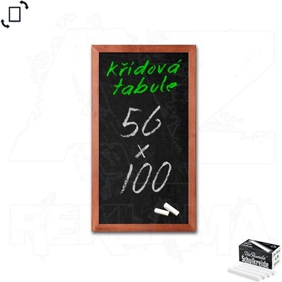 A-Z Reklama CZ CHBLB56x100 Woodboard nástěnná dřevěná křídová tabule světle hnědý lak 56 x 100 cm