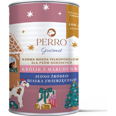 Perro Gourmet Rabbit with carrot 400 g