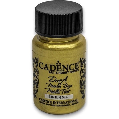 Metalická akrylová Cadence Dora Metalic sytá zlatá / 50 ml – Hledejceny.cz