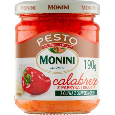 Monini pesto Calabrese s paprikou a ricottou 190 g