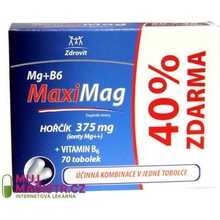 Zdrovit MaxiMag Hořčík 375 mg + B6 70 kapslí