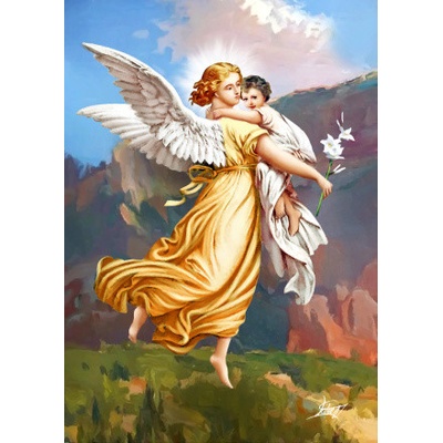 Obraz na plátne: Anjel strážny (40x30) - ZOP-A3