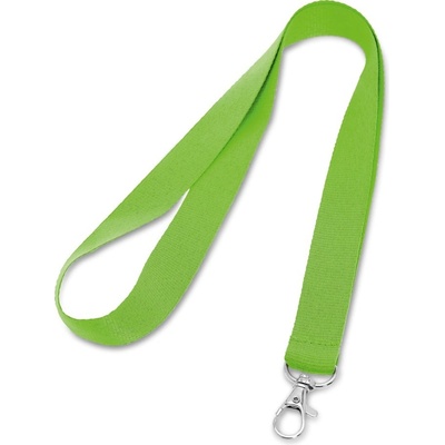 Šňůrka na krk LARIAT Polyesterová Světle zelená