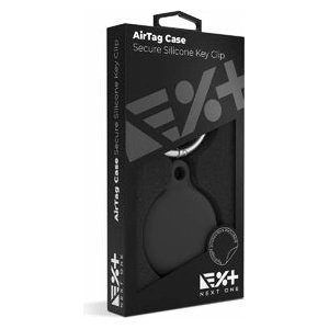 Next One AirTag Secure Silicone Key Clip - Black (atg-sil-blk)