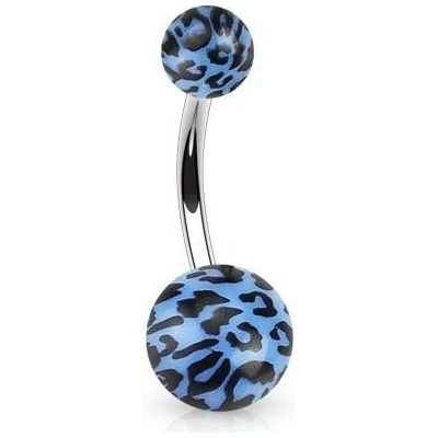 Šperky4U piercing do pupíku tygrovaný BA01089-B