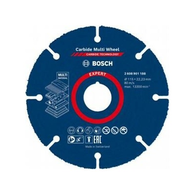 Bosch Expert řezný kotouč 115 Carbide Multi Wheel Multimateriál