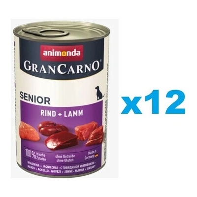 Animonda GranCarno Senior jehněčí a hovězí 12 x 800 g