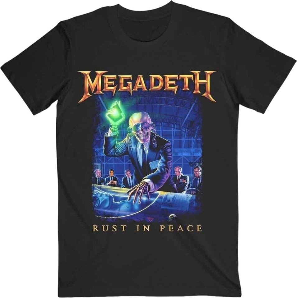 Megadeth Rust In Peace Track list Black S Риза (MEGATS11MB01)