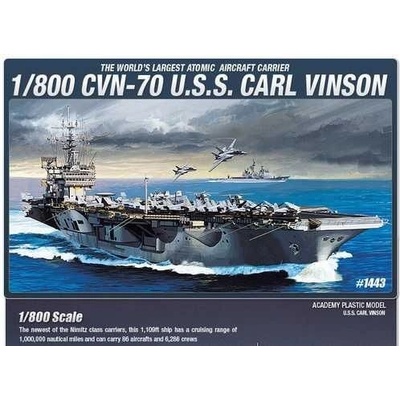 ACADEMY Model Kit loď 14209 USS CARL VINSON 1:800