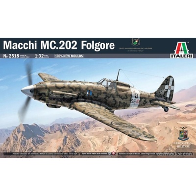 Italeri Macchi Mc.202 Folgore Airplane Wwii Italia Military decal Per 8 Versioni 1940 1:32