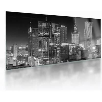 Sklenený obraz - Čiernobiely New York, jednodielne 100x50 cm na skle