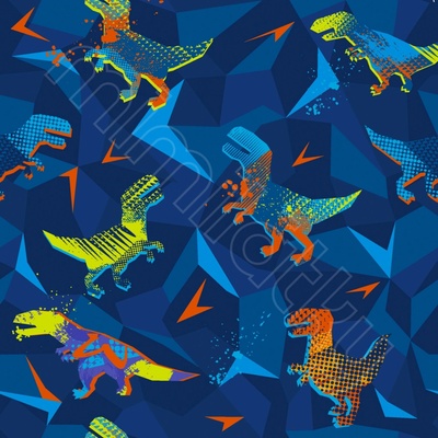 Softshell pružný neon dinosauři by MIMI