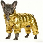 Tiger`s Heart Golden Glossy - златист зимен гащеризон за куче