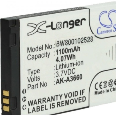 VHBW Батерия за Emporia SafetyPlus, AK-A3660, 1100 mAh (800105690)