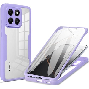 Techsuit Калъф за Xiaomi 14 + Калъф - ColorVerse 360 Series - Лилав