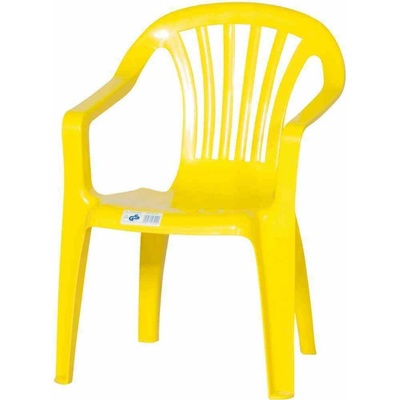 IPAE Dětská židlička plast/žlutá