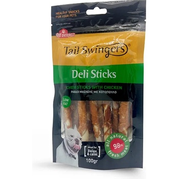 Pet Interest Deli Chewsticks with Chicken - Лакомство за кучета , вкусни пръчици волска кожа увити с пилешко месо, 100 гр. / 2 пакета