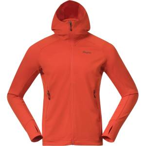 Bergans Мъжки вълнен пуловер Bergans Rabot Merino Tech Midlayer Hoodie Merino jacket - Lava - размер XL (005-7809-0114)