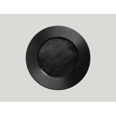 RAK Porcelain Talíř mělký 31 cm černá RAK-EDFP31