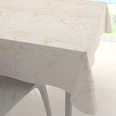 Biante štvorcový obrus Parma PM-115 Zlatý mramor na béžovom 130x130 cm