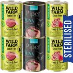 WILD FARM Premium Grain Free + Piper 6x400g - беззърнена храна за кастрирани котки