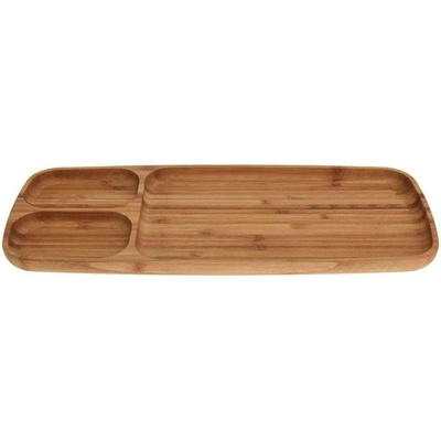 Excellent Houseware Drevený servírovací podnos Triple 39x16x2 cm