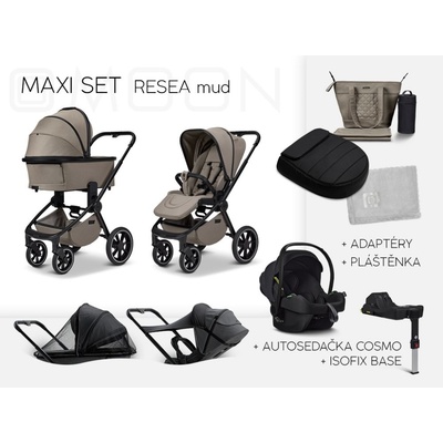 Moon Trojkombinácia RESEA + Maxi set s bázou 2025 Mud