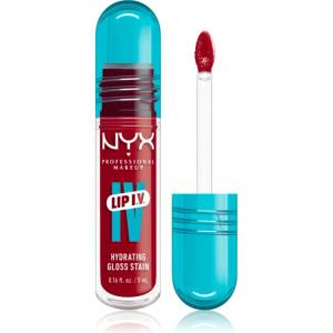 NYX Cosmetics Lip IV дълготраен гланц за устни с хидратиращ ефект цвят Cherry Drenched 5ml