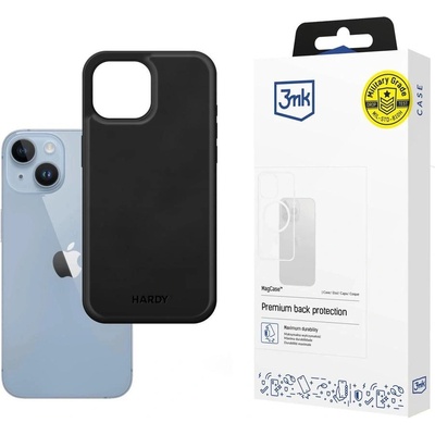 3mk Protection 3mk Hardy Apple Silky Leather MagCase за Apple iPhone 14 - черен (5903108548410)