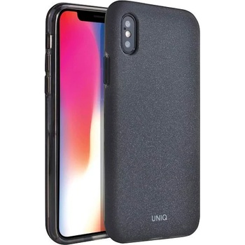 Uniq Кейс Uniq Lithos за iPhone X/Xs Charcoal, черен (KXG0015732)