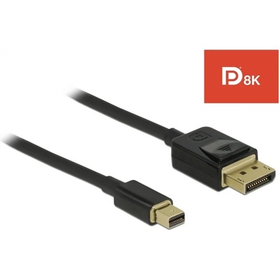 Delock Mini DisplayPort към DisplayPort кабел 8K 60 Hz 1 m DP 8K сертифициран