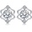 Silenti Jewelry Сребърни обеци "Близнаци