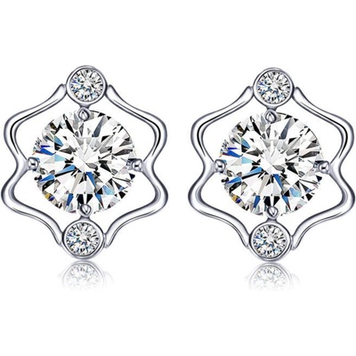 Silenti Jewelry Сребърни обеци "Близнаци